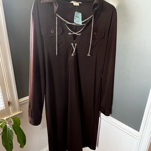 Michael Kors Chain Lace Up Dress